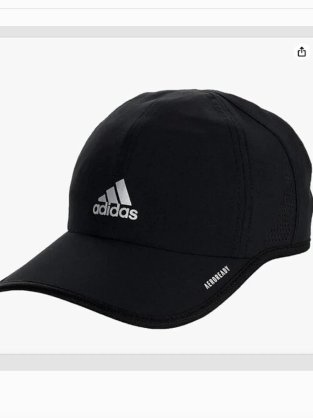 Adidas Superlite 2 Women's Cap Black Lightweight Athletic Running Golf Hat